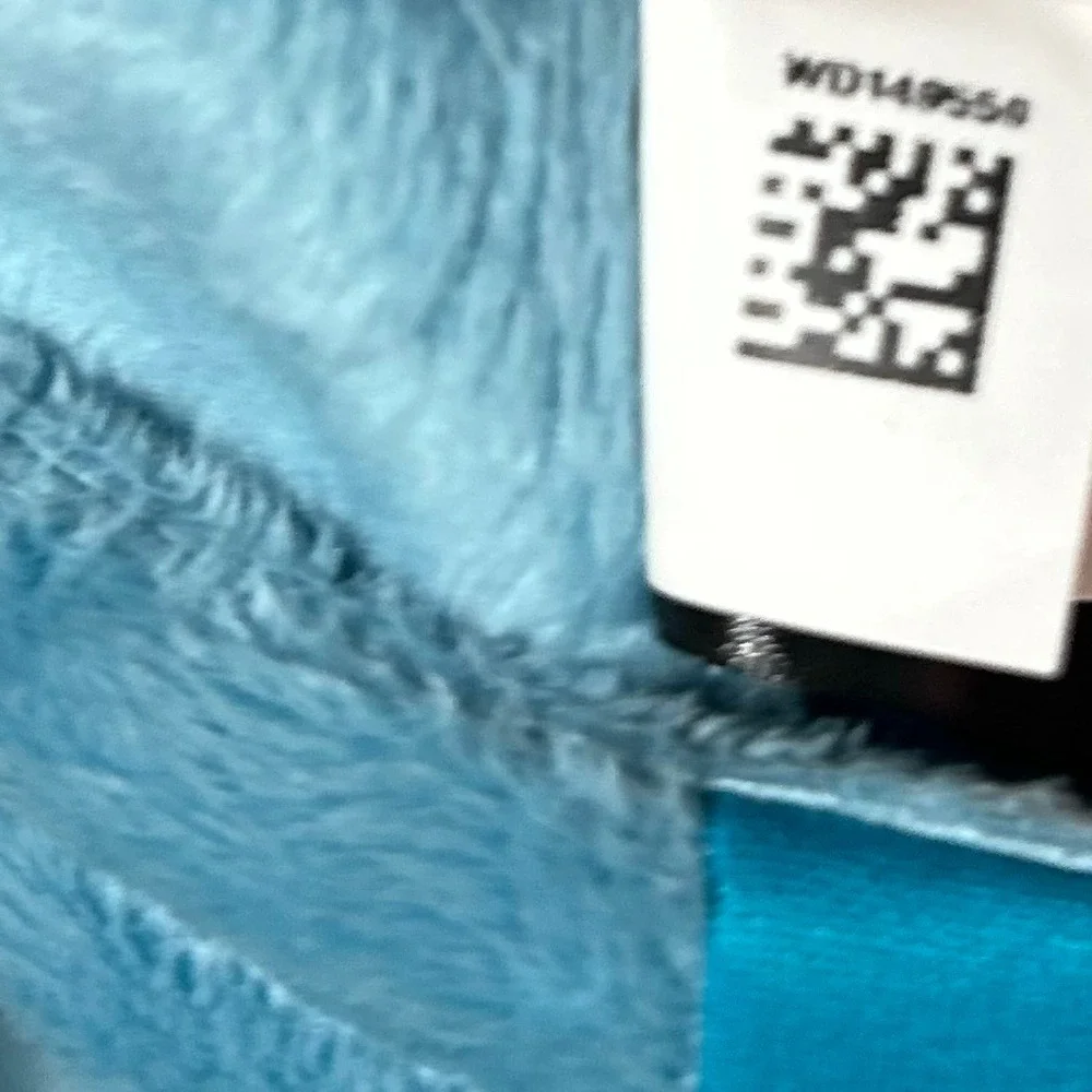 North Face Kids Fleece Hoodie Girls L 14/16 Blue Osito Kangaroo Pocket Pullover